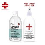 Sanibact disinfettante liquido concentrato per superfici pronto all'uso con erogatore da 500 ml presidio medico